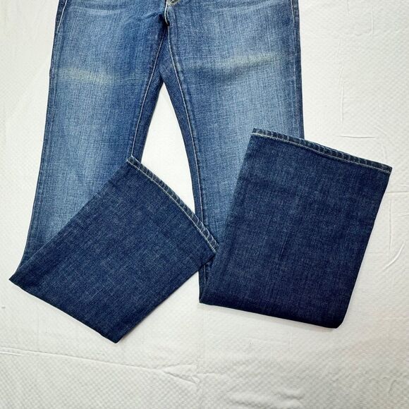 Levi's Women Capital E Low Rise Boot Cut Slim Fit Swank Jeans Sz 30 Blue Vintage - Picture 3 of 13